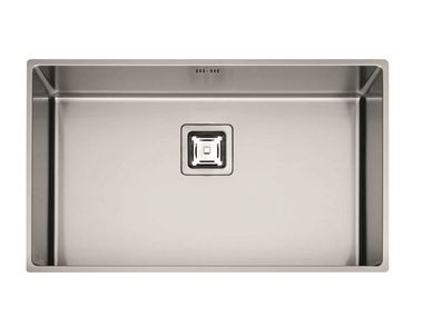 Single stainless steel sink P1B 7343 Q U Fulgor Milano