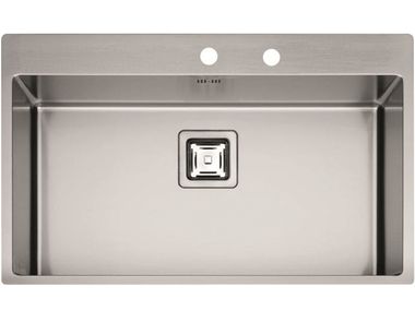 Single stainless steel sink P1B 8651 QA F-SF Fulgor Milano