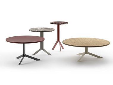 Round coffee table with star base PINO paolazani