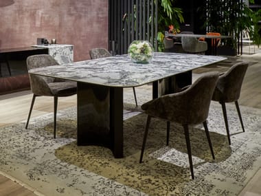 Rectangular ceramic dining table PARKER | Rectangular table