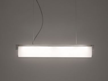 Lampada a sospensione a LED in vetro soffiato PHI | Lampada a sospensione