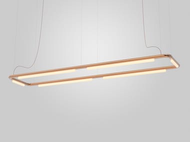 LED acrylic and aluminium pendant lamp PIPELINE CM8