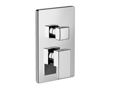 Miscelatore per doccia a 2 fori in ottone con piastra PLAYONE 90 - 9050178 Fir Italia