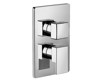 Miscelatore per doccia a 2 fori in ottone con piastra PLAYONE 90 - 9050188 Fir Italia