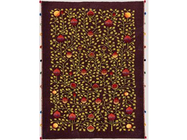 Rectangular wool rug POMEGRANATE BALUCH SOUMAK Zollanvari