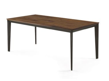 Rectangular table with solid wood top and iron base PRIME WOOD FIX Riva 1920