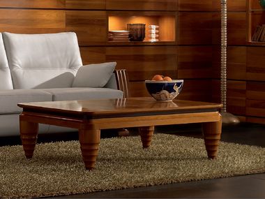 Low rectangular solid wood coffee table ELETTRA DAY Cantiero
