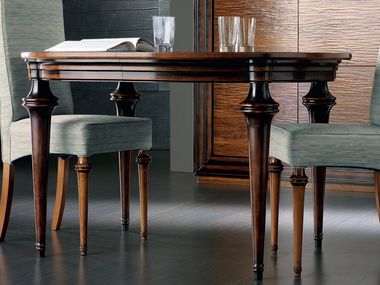Extending oval solid wood table ÉTOILE DAY Cantiero