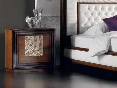 Comodino foglia argento con cassetti ÉTOILE NIGHT Cantiero