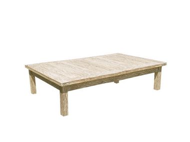 Wooden coffee table WHITE SAND Il Giardino di Legno