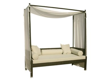 Canopy synthetic fibre garden sofa MAUI Il Giardino di Legno