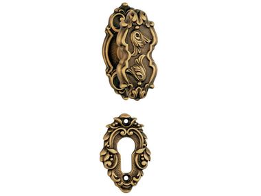 Chromed brass door knob with lock EPOCA LINEA CALI'