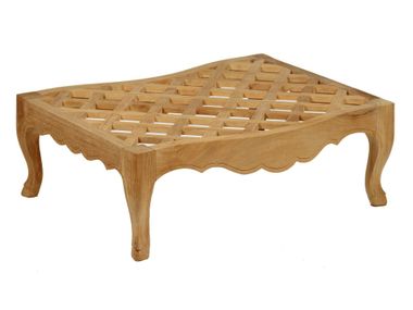 Teak garden pouf CAMÉLIA ASTELLO