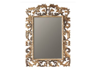 Rectangular framed wooden mirror MARGUERITE