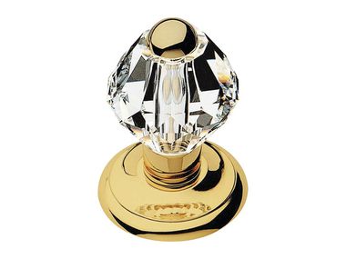 Chromed brass door knob with Swarovski® Crystals CRYSTAL LINEA CALI'