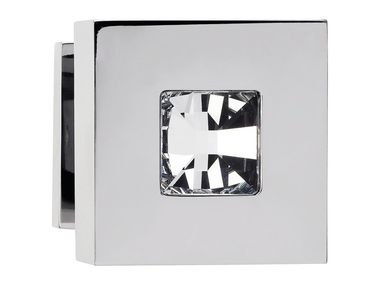Chromed brass door knob with Swarovski® Crystals REFLEX LINEA CALI'