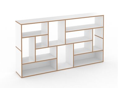 Open modular MDF bookcase HANIBAL Tojo Möbel