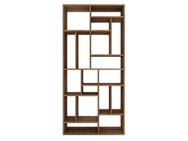 Open double-sided teak bookcase TEAK M RACK Ethnicraft