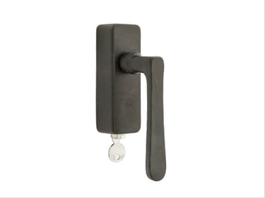Iron window handle with lock PHL DKS | Iron window handle