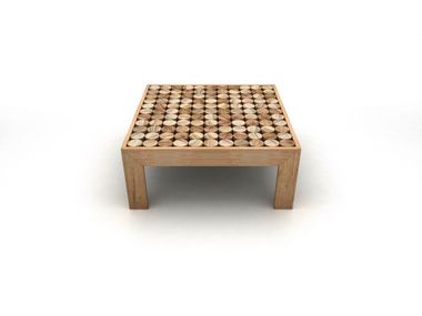 Low square solid wood coffee table SOFIA MG12
