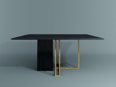 Square dining table PLINTO Meridiani