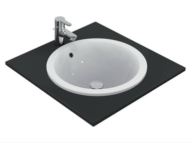 Lavabo da incasso soprapiano rotondo CONNECT 48 x 48 cm - E5053