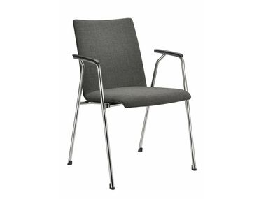 Stackable fabric training chair with armrests FIRST LINE Brunner