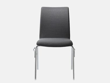 Upholstered fabric chair with linking device FOX Brunner