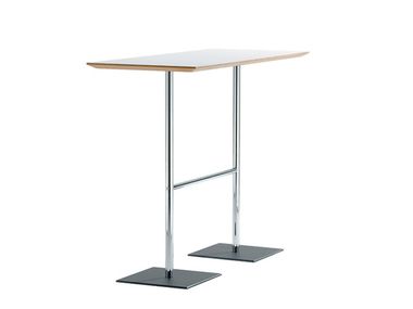 Rectangular wooden high table WE_TALK Brunner