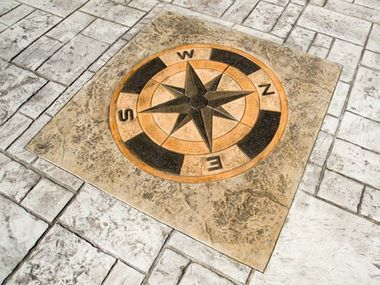 STAMPED CONCRETE Printed Outdoor continous flooring By IDEAL WORK