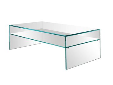 Rectangular glass coffee table FRATINA DUE Tonelli Design
