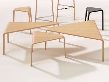 Mesa de centro de carvalho PLY Arper