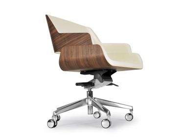 Swivel office chair with armrests with 5-Spoke base ROSE W OFFICE Riccardo Rivoli
