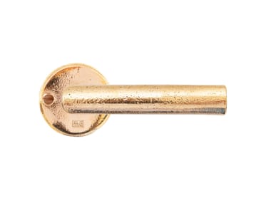 Bronze door handle on back plate PURE 18321