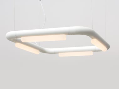 LED acrylic and aluminium pendant lamp PIPELINE CM5