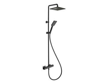 Thermostatic wall-mounted ABS shower panel with overhead shower CRIQD494 CRISTINA Rubinetterie