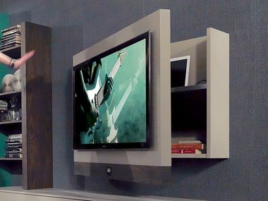 Adjustable wall-mounted TV cabinet RACK EVO By Fimar