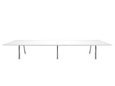Rectangular laminate meeting table RADIAL CONFERENCE ME13008 Andreu World