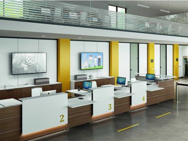 Modern Bank Counter Design