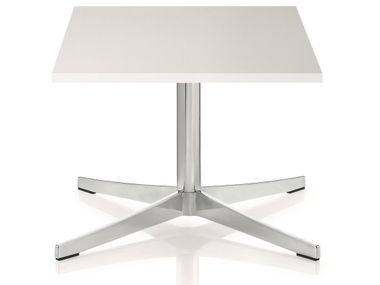 Square coffee table in MDF and chromed steel PERILLO TAVOLA ZÜCO