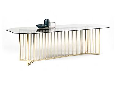 Rectangular glass table VIRGILIO FORMITALIA