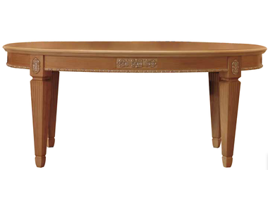 Extending oval solid wood dining table RICHARD Martini Interiors