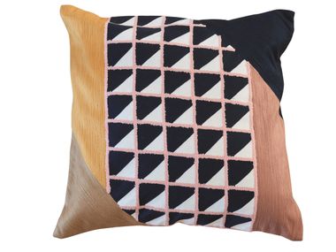 Square geometric wool cushion RIMINI Toulemonde Bochart
