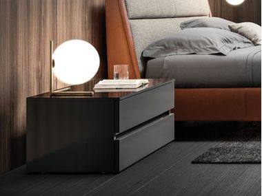 Comodino rettangolare in legno con cassetti RIO Kico