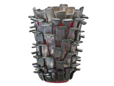 Vaso fatto a mano in vetro soffiato RITAGLI VENINI