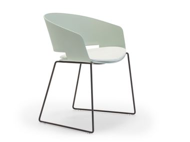 Sled base garden chair with armrests RONDA OUTDOOR SO0434 Andreu World