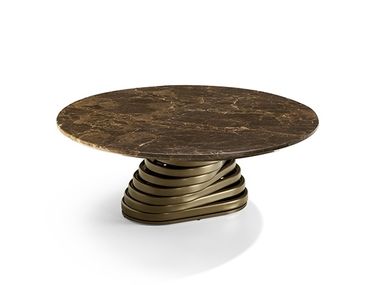 Round marble coffee table ROTOLO LOW EFORMA