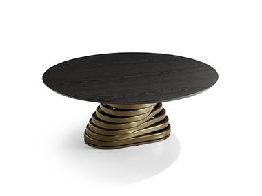 Round wooden coffee table ROTOLO LOW EFORMA