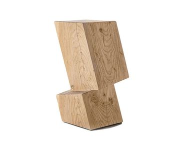 High solid cedar wood stool with footrest ROTTERDAM HIGH Riva 1920