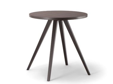 Round solid wood table MILANO Tirolo